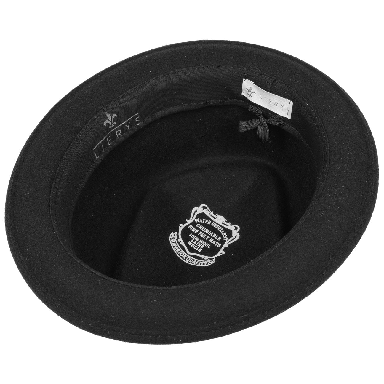 Classic Pork Pie Wool Felt Fedora Hat - Image 3