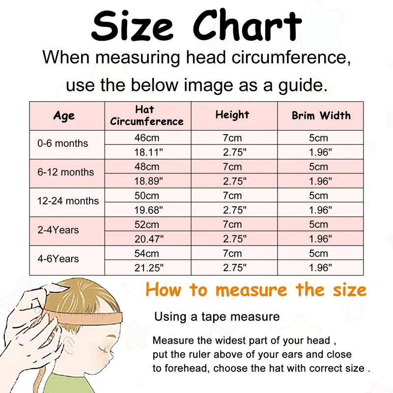 Cotton Cartoon Stars Printed Soft Baby Bucket Hat - Image 16