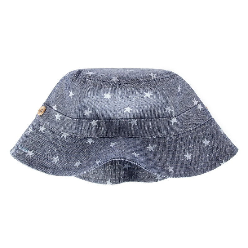 Cotton Cartoon Stars Printed Soft Baby Bucket Hat - Image 10