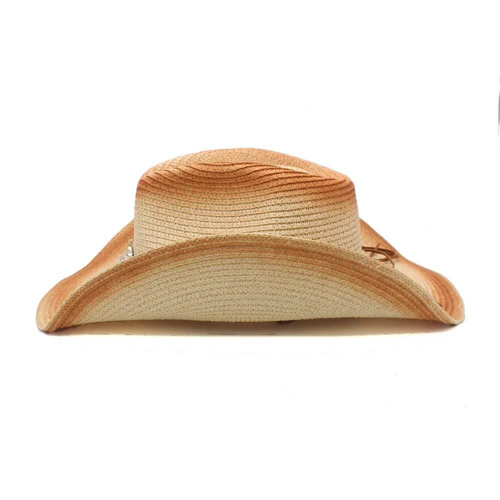 Country Charm Straw Cowboy Hat - Image 4