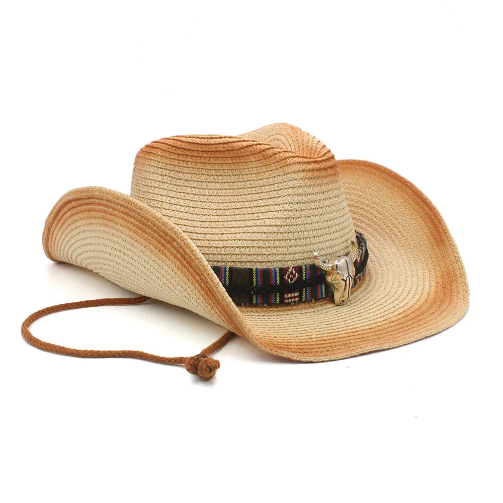 Country Charm Straw Cowboy Hat - Image 5