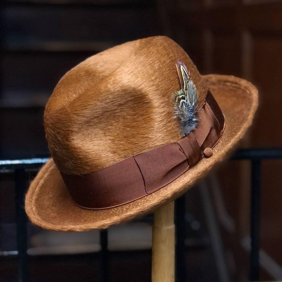 Dapper Gent's Fedora Homburg Beaver Hat - Image 7