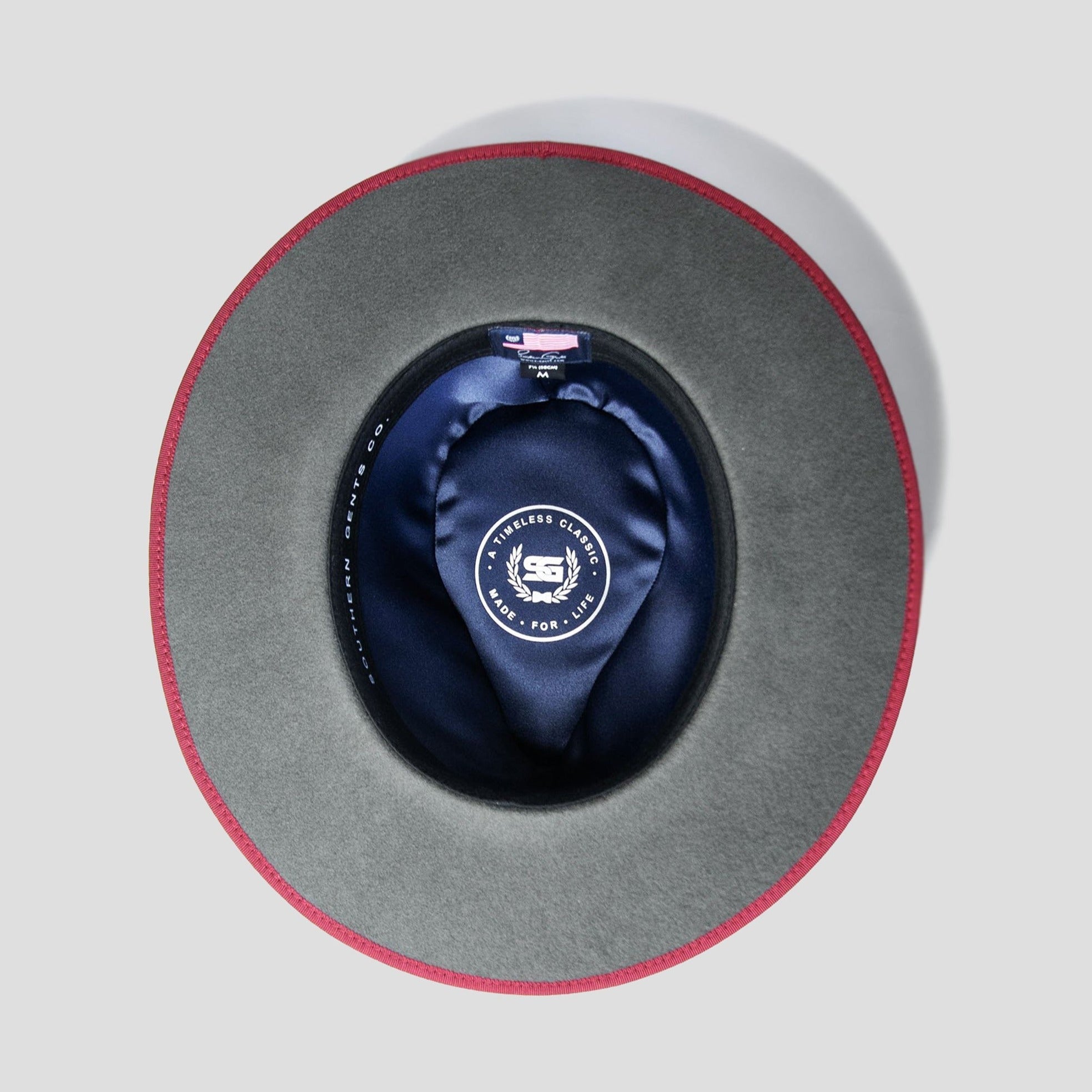 Distinctive Felt Fedora Hat in Grey - Image 5