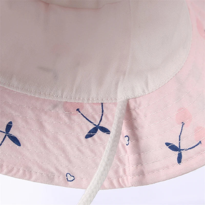 Kids Bucket Cotton Flat Hat - Image 10