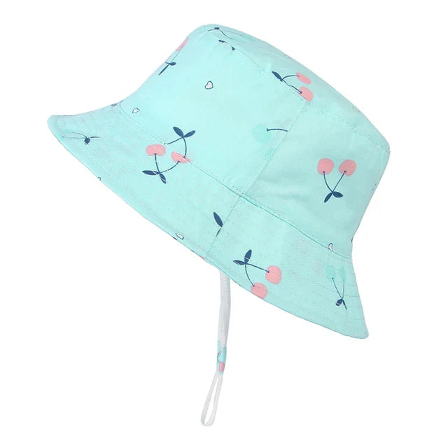 Kids Bucket Cotton Flat Hat - Image 7