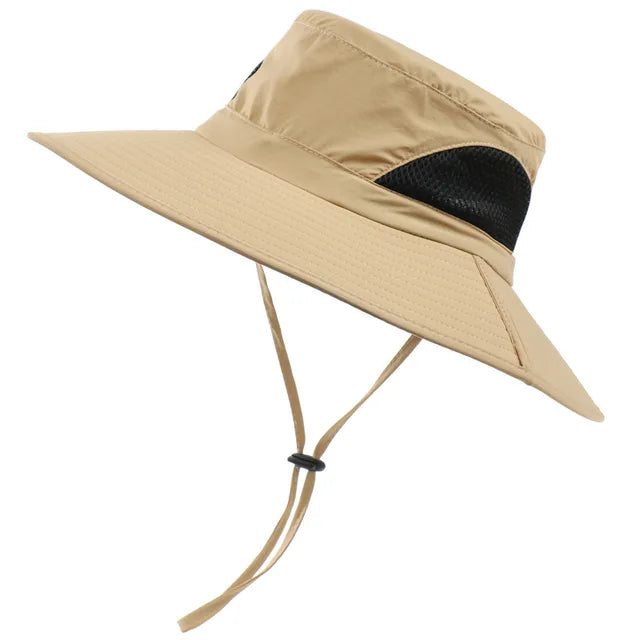 Men and Women Large Brim Waterproof Breathable Outdoor Quick Dry Boonie Hat - Image 15