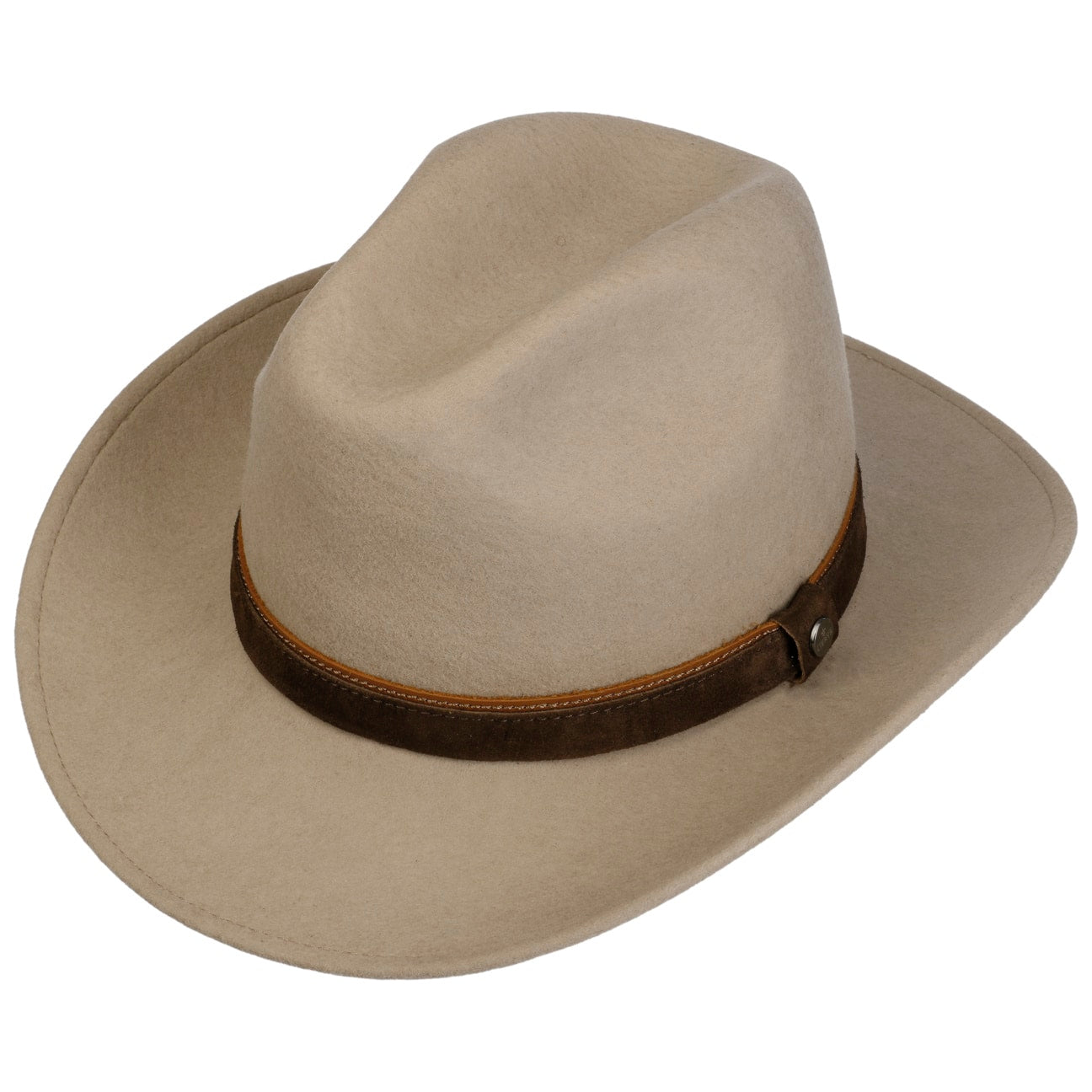 Monteley Wool Western Fedora Hat - Image 2