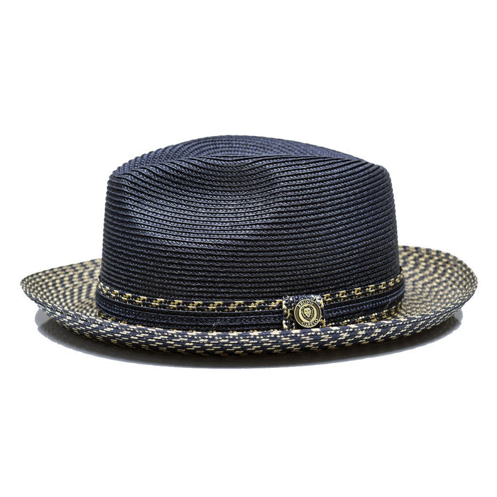 Two-Tone Straw Fedora - Image 2