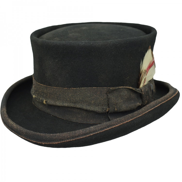Vintage Vogue Funky Aged Top Hat in Brown - Image 23
