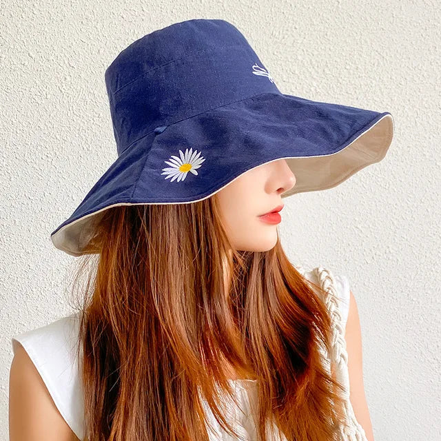 Women's Double-sided Large Brim Sun Hat - Image 6