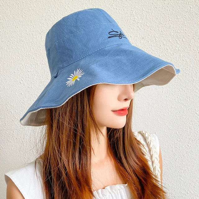 Women's Double-sided Large Brim Sun Hat - Image 10