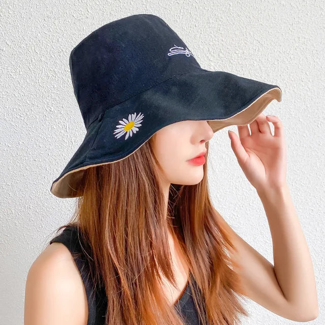 Women's Double-sided Large Brim Sun Hat - Image 7