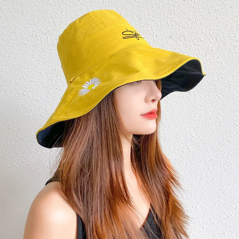 Women's Double-sided Large Brim Sun Hat - Image 3