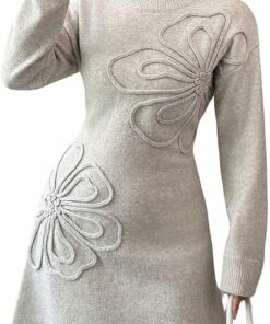 Casual Knit Mini Dress HI30